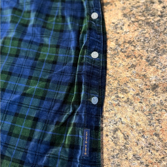 Vtg  90s Calvin Klein Jean Tartan Plaid Mini Skirt Valour Grunge Sz M 28” Waist - Picture 3 of 12
